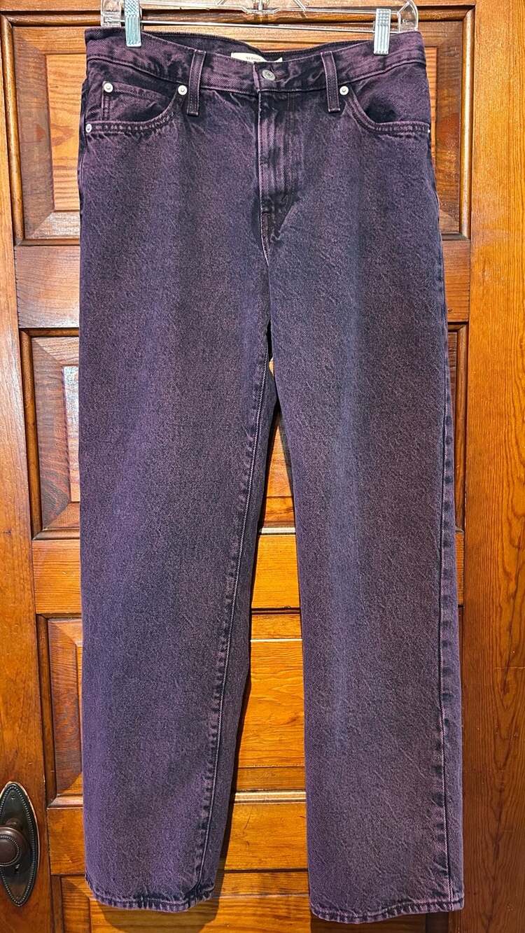 Levi's '94 Baggy Size 28 Purple Acid Wash Jeans